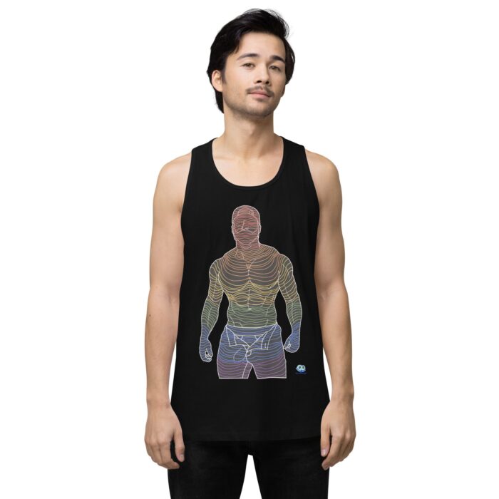 Men’s premium tank top - Ripples - Image 2
