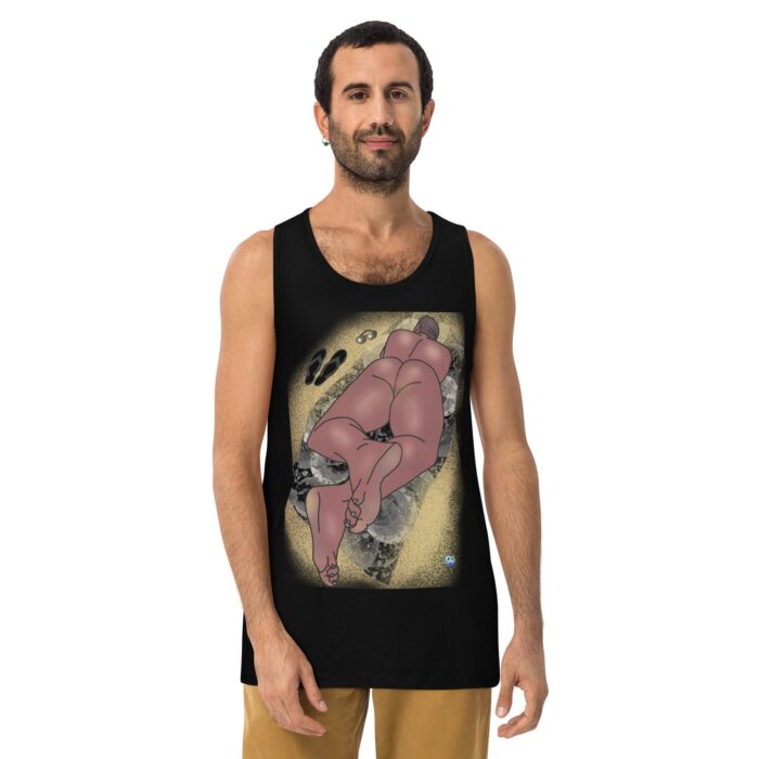 Men’s premium tank top - Suns Out Buns Out - Image 2