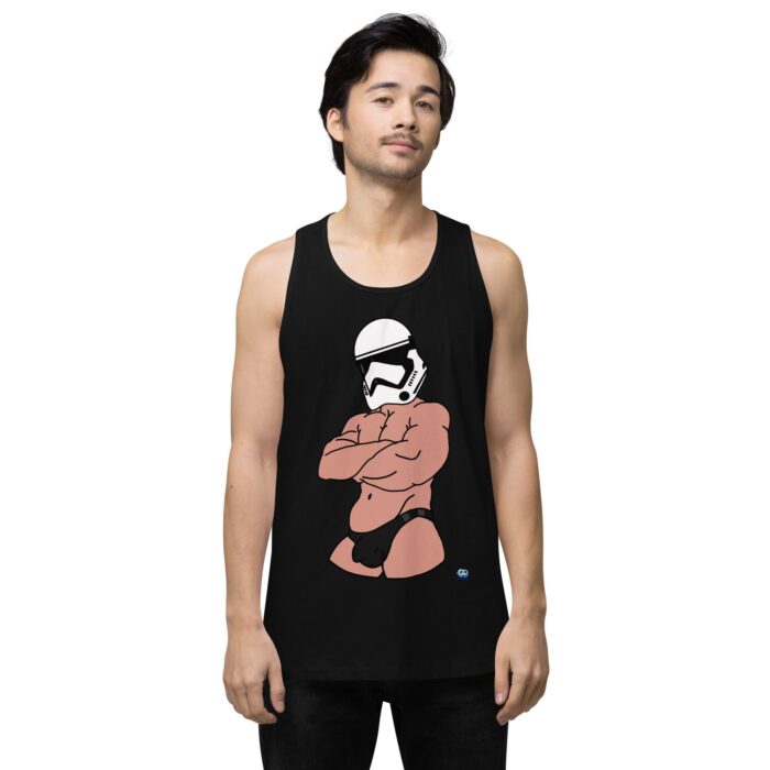 Men’s premium tank top - Super Trooper - Image 2