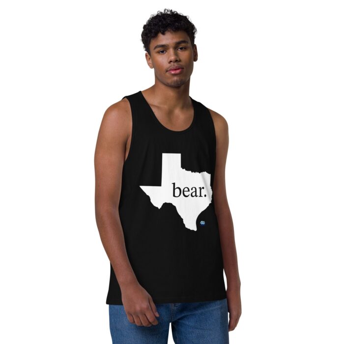 Men’s premium tank top - Texas Bear - Image 2