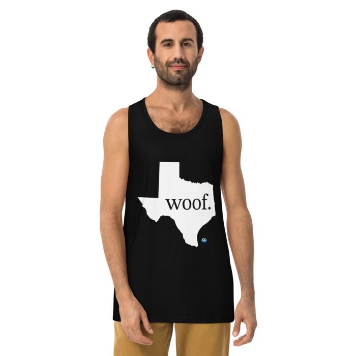 Men’s premium tank top - Texas Woof - Image 2