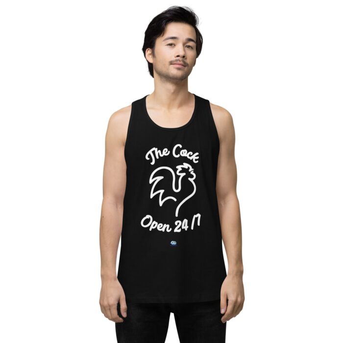 Men’s premium tank top - The Cock Open 24/7