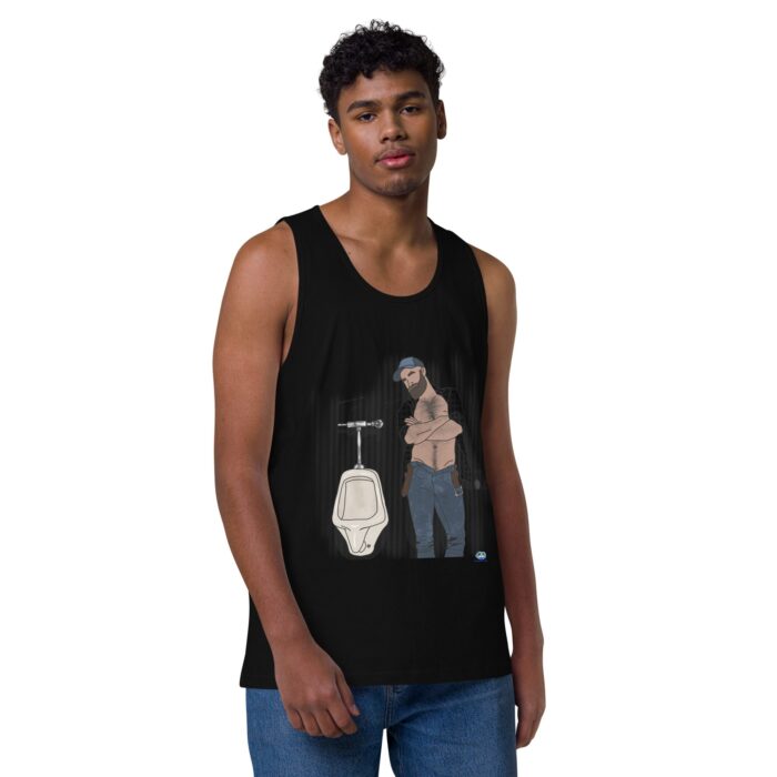 Men’s premium tank top - Urinal - Image 2