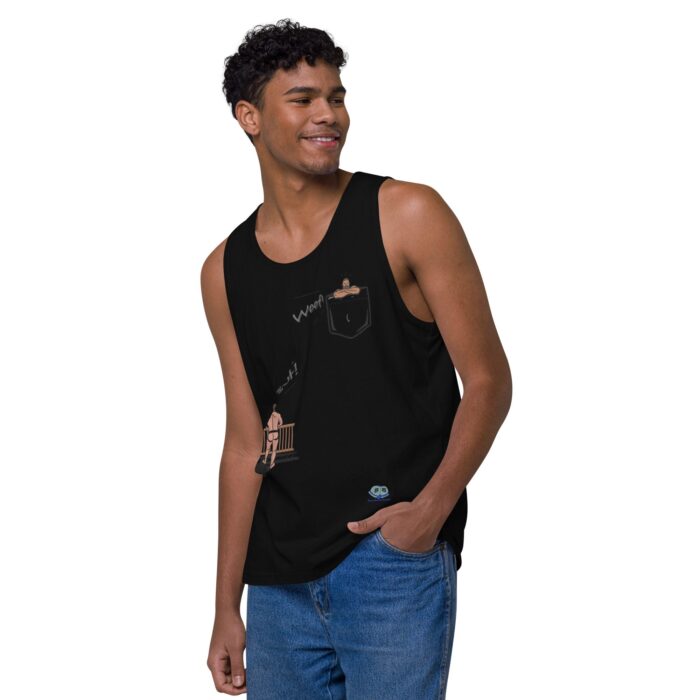 Men’s premium tank top - Bear Call - Image 4