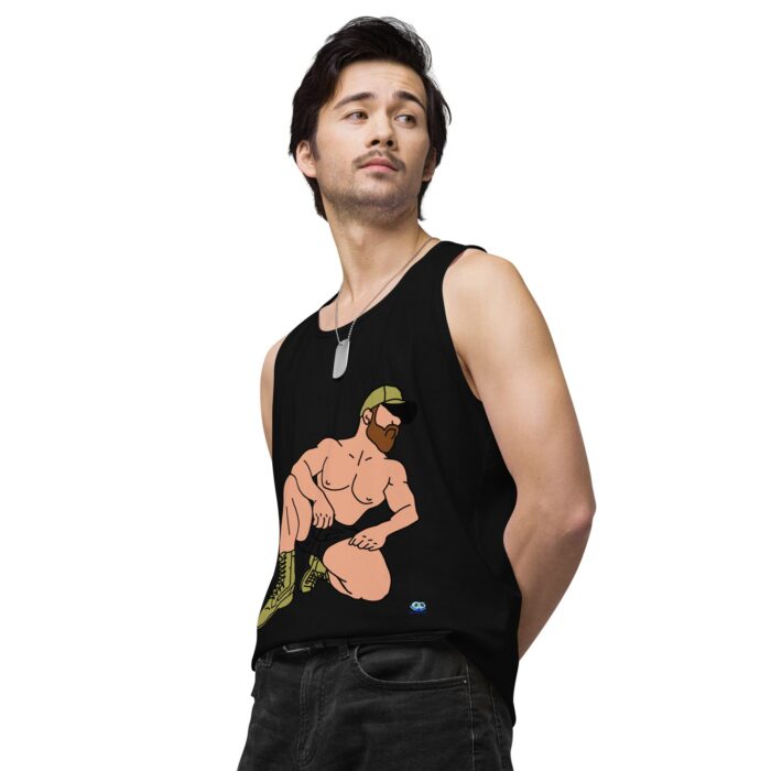 Men’s premium tank top - Combat Boots - Image 5