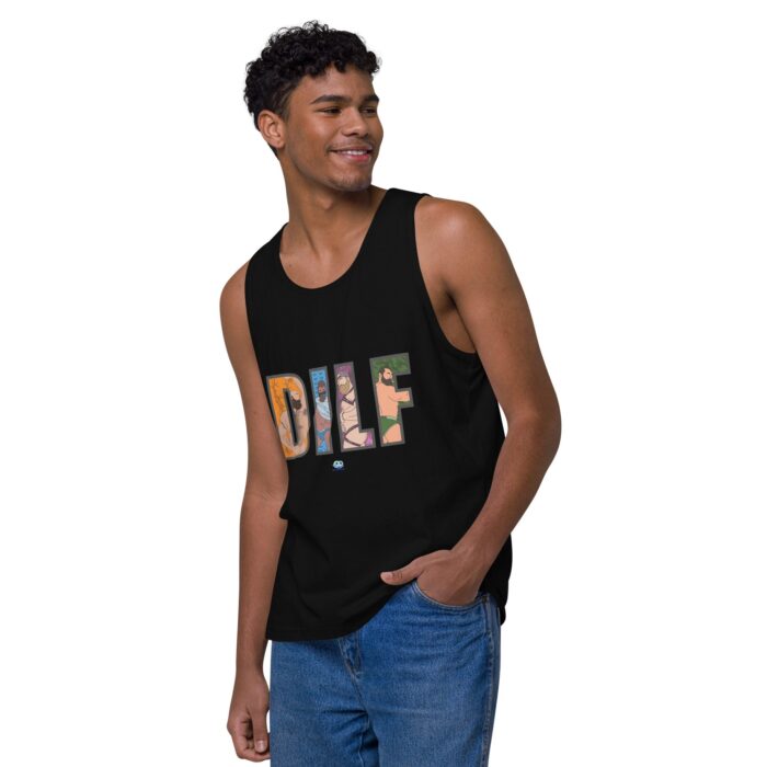 Men’s premium tank top - DILF Cutout - Image 4