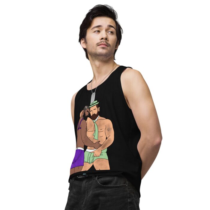 Men’s premium tank top - He's Got a Basket - Image 5