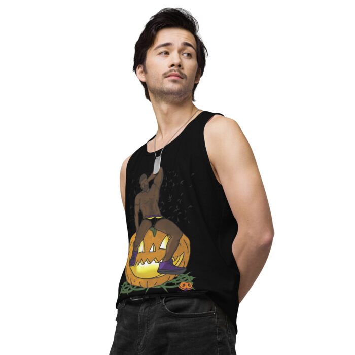 Men’s premium tank top - Jack O Lantern - Image 5