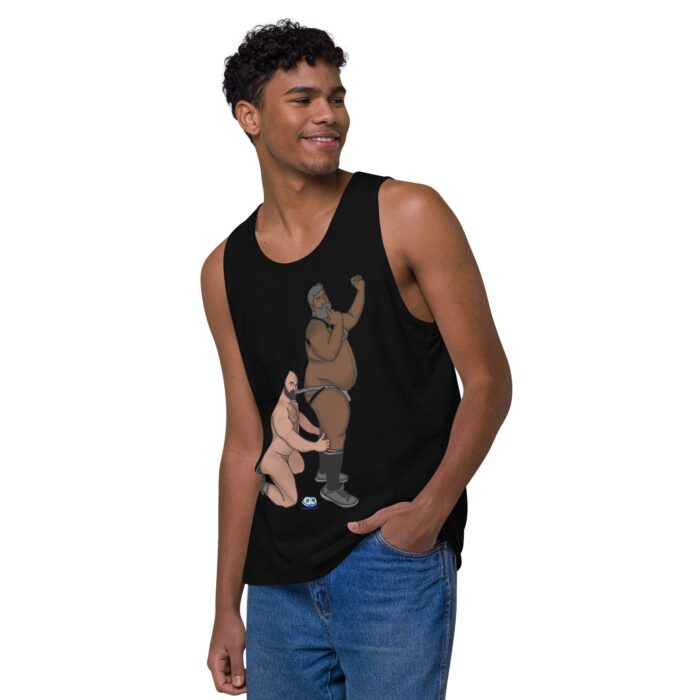Men’s premium tank top  - Let's Get These Off - Image 4