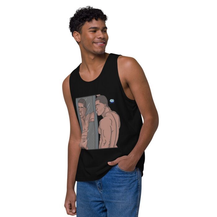 Men’s premium tank top - Man in the Mirror - Image 4