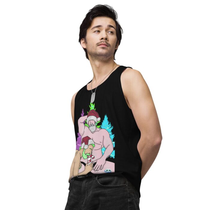 Men’s premium tank top - Peppermint Stick - Image 5