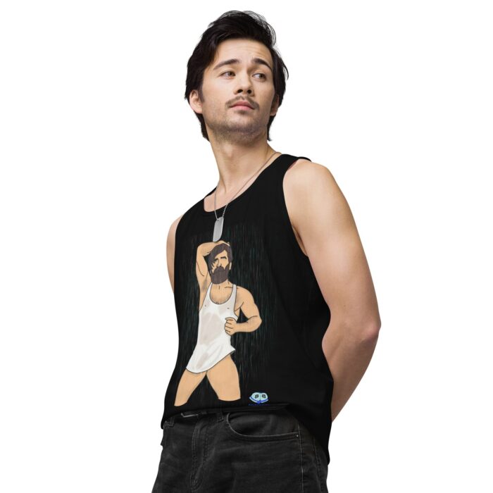 Men’s premium tank top - Rain - Image 5