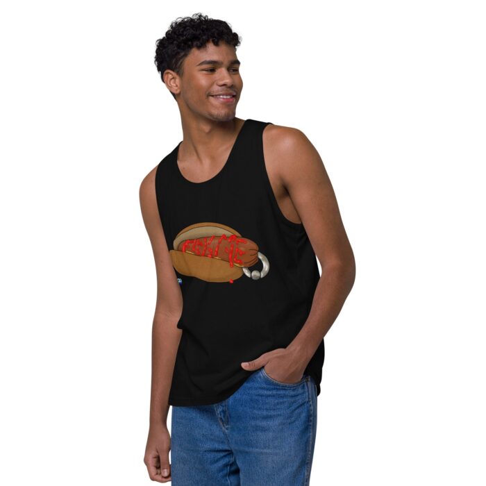 Men’s premium tank top - Real Bad Hotdog - Image 4