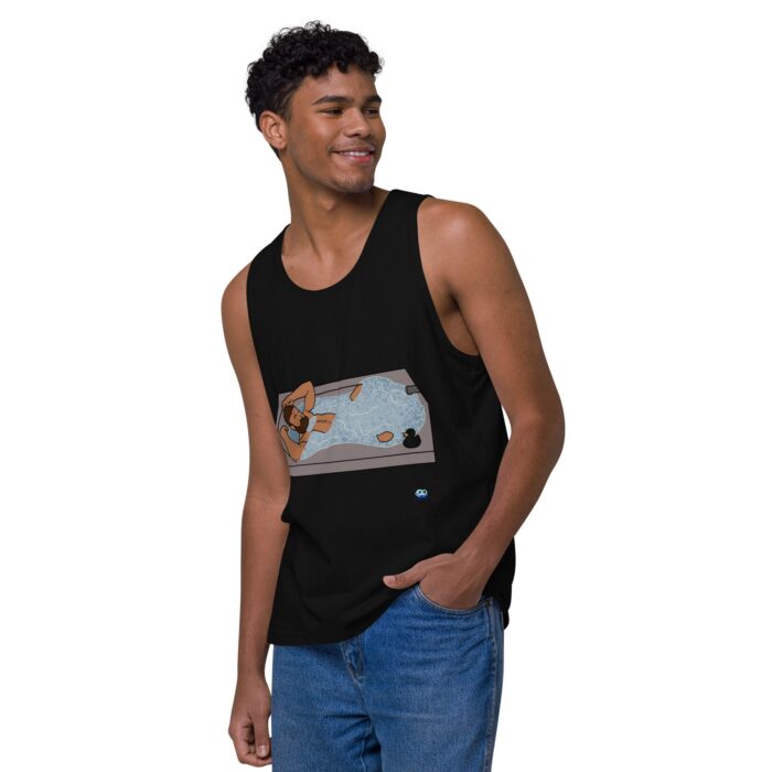 Men’s premium tank top - Rubber Ducky - Image 4