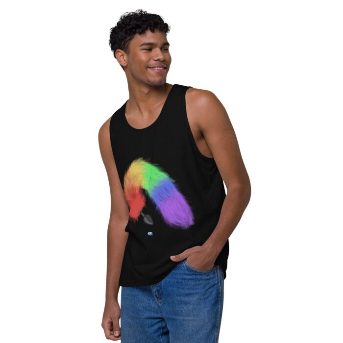 Men’s premium tank top - Tails - Image 4