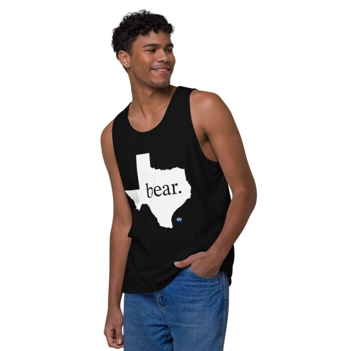 Men’s premium tank top - Texas Bear - Image 4