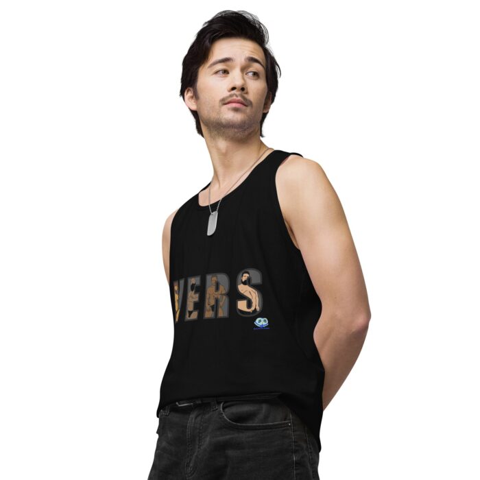 Men’s premium tank top - VERS Cutout - Image 5