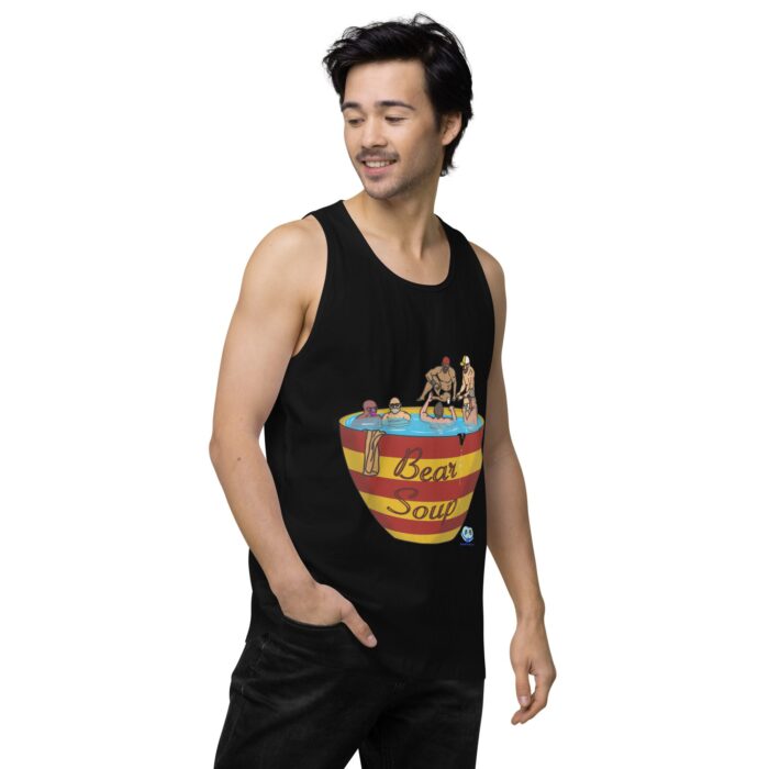 Men’s premium tank top - Bear Soup - Image 4