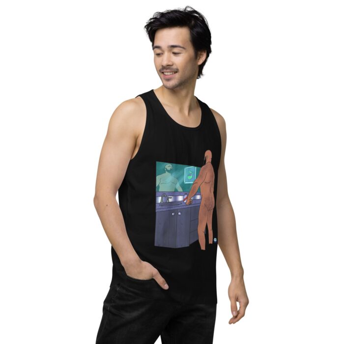 Men’s premium tank top - Morning Routine - Image 4