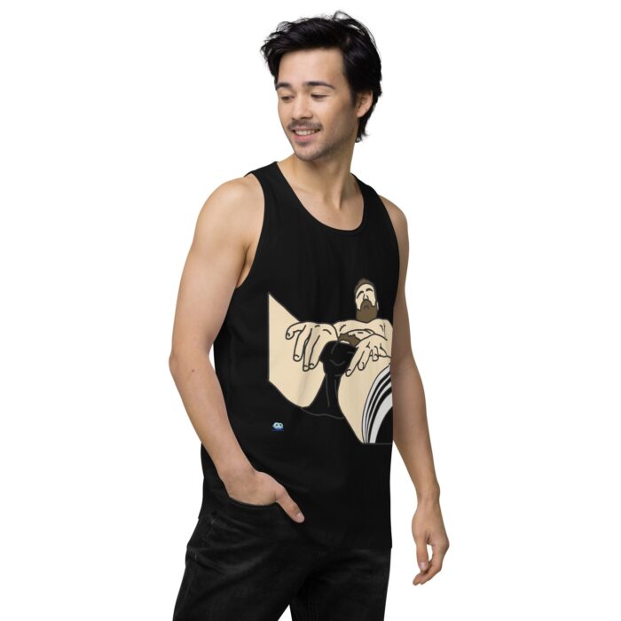 Men’s premium tank top - Peekaboo Bush - Image 4