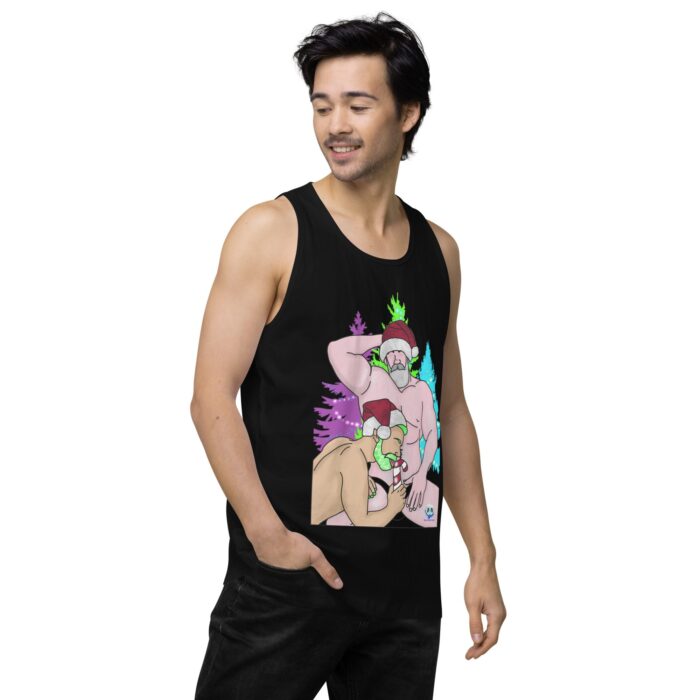 Men’s premium tank top - Peppermint Stick - Image 4
