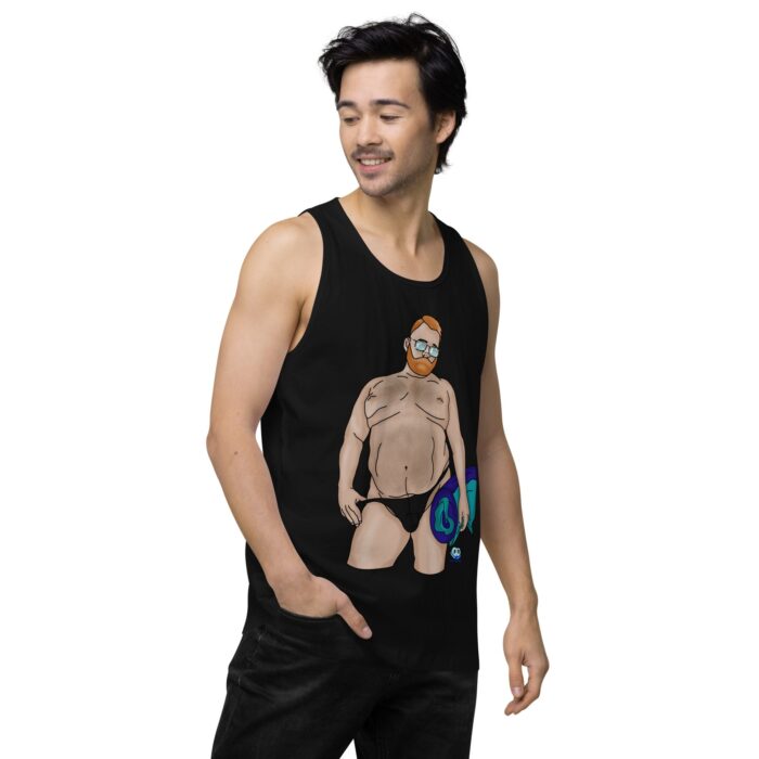 Men’s premium tank top - Ready for the Pool - Image 4