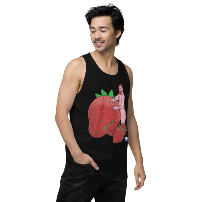 Men’s premium tank top - Red and Wild - Image 4