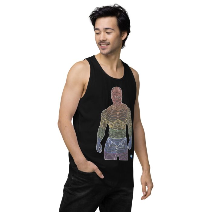 Men’s premium tank top - Ripples - Image 4