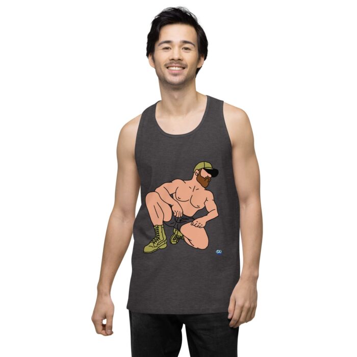 Men’s premium tank top - Combat Boots - Image 23