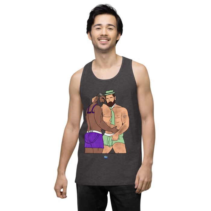 Men’s premium tank top - He's Got a Basket - Image 23