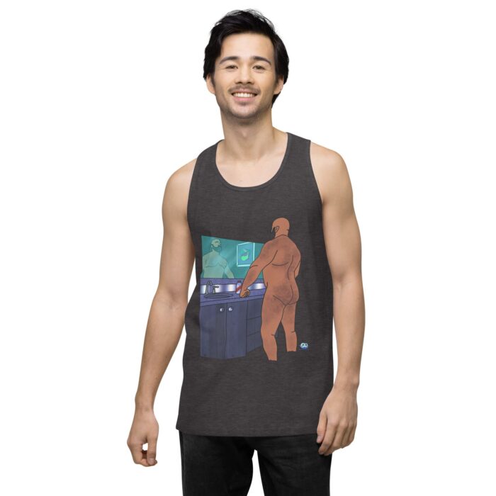 Men’s premium tank top - Morning Routine - Image 23