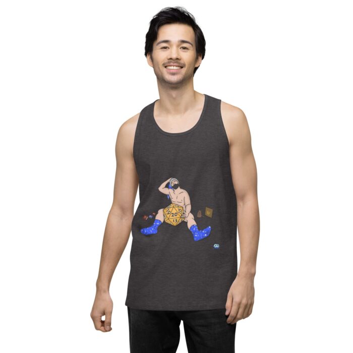 Men’s premium tank top - Roll for Charisma - Image 12