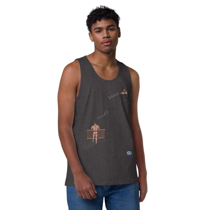 Men’s premium tank top - Bear Call - Image 18