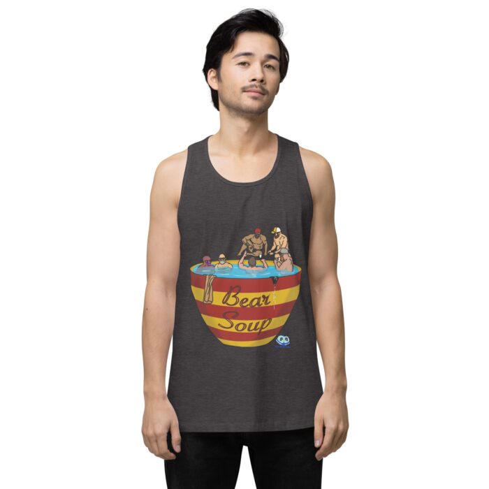 Men’s premium tank top - Bear Soup - Image 22