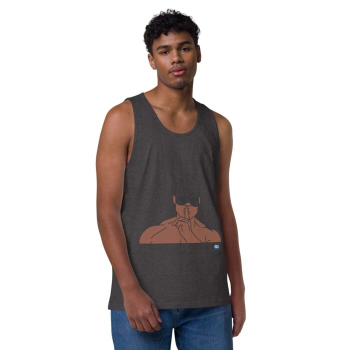 Men’s premium tank top - Bunny Ear Mask (Easter) - Image 18