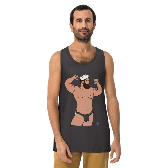 Men’s premium tank top - Burly Sailor - Image 10