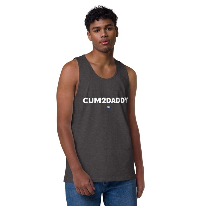 Men’s premium tank top - Cum 2 Daddy - Image 17