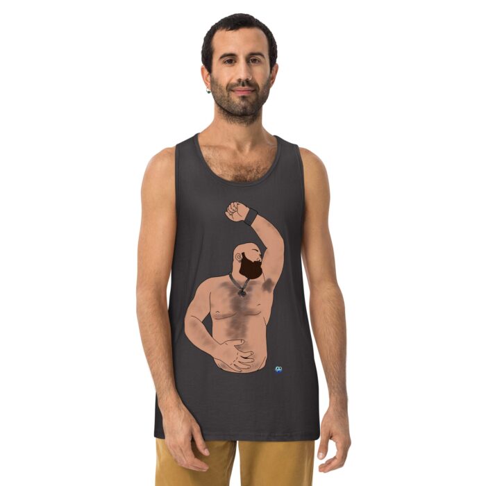 Men’s premium tank top - Hairy Pits - Image 10