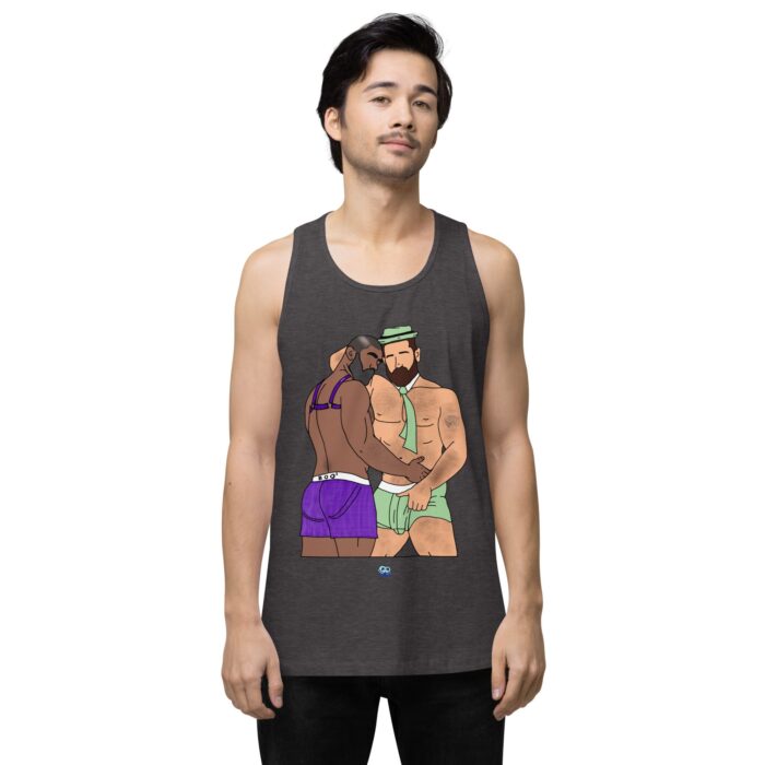 Men’s premium tank top - He's Got a Basket - Image 22