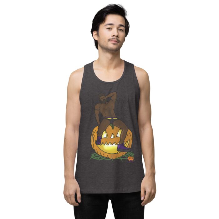 Men’s premium tank top - Jack O Lantern - Image 22