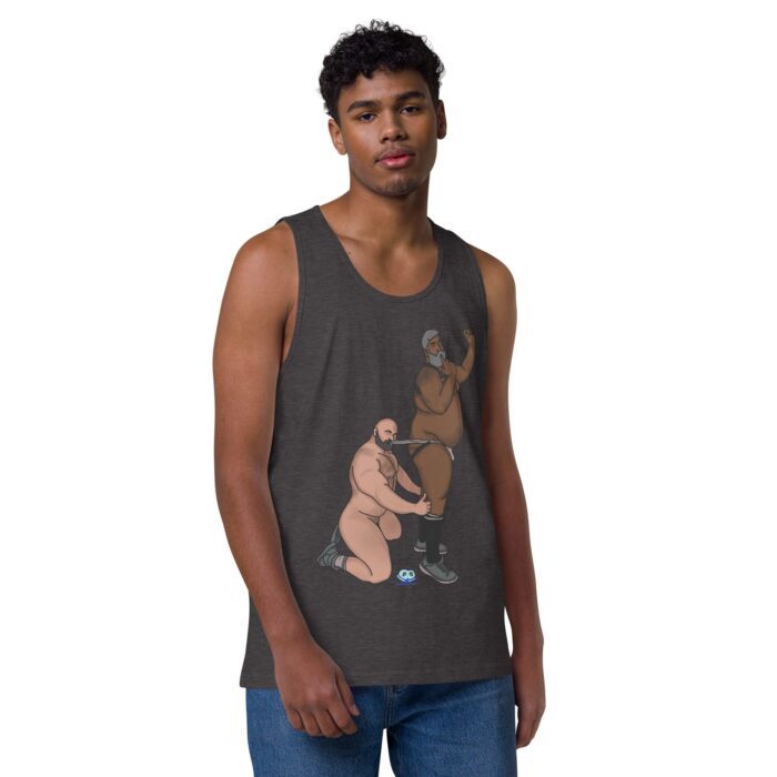 Men’s premium tank top  - Let's Get These Off - Image 18