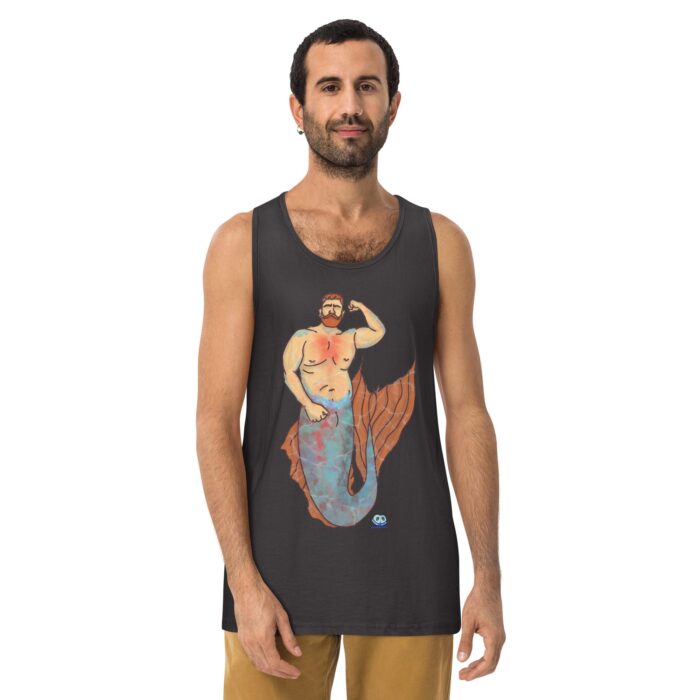 Men’s premium tank top - MerCub Orange - Image 10