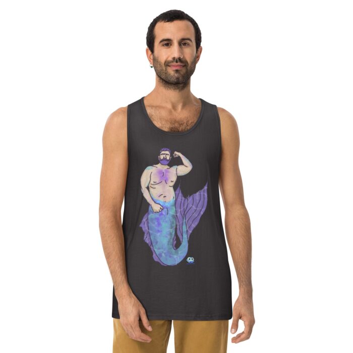 Men’s premium tank top - MerCub Purple - Image 10