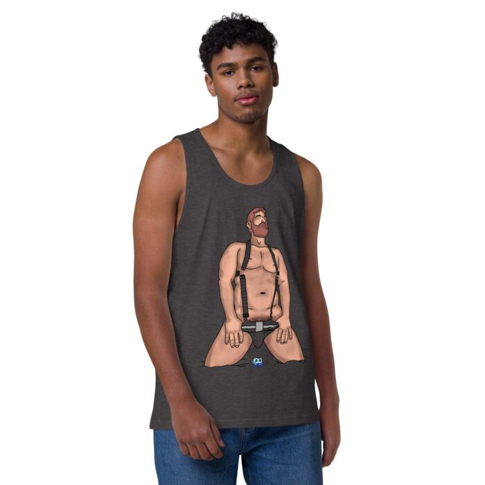 Men’s premium tank top - Neon Circuit - Image 18