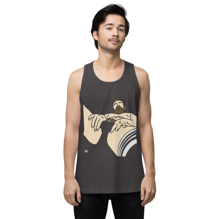 Men’s premium tank top - Peekaboo Bush - Image 22