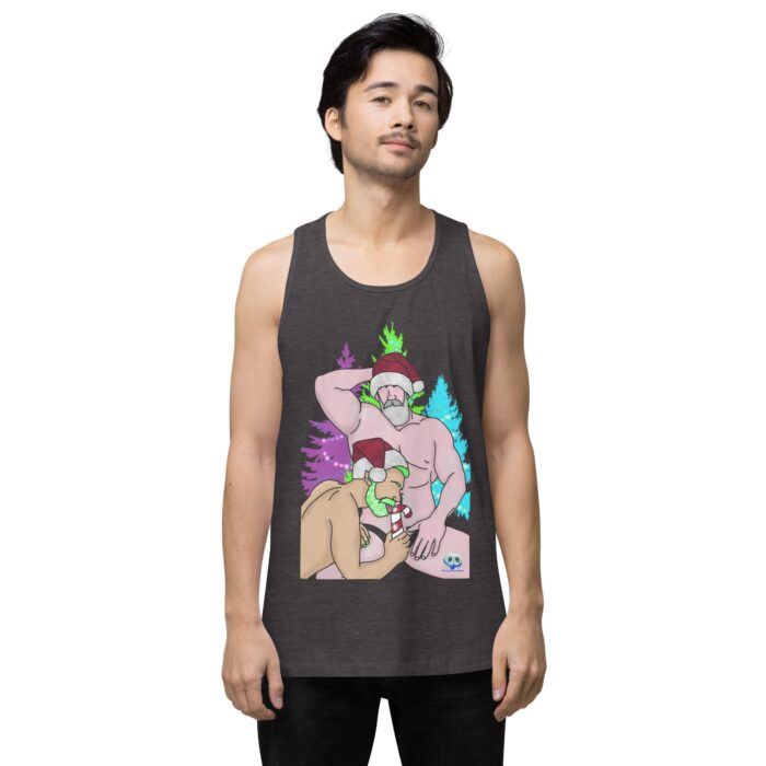 Men’s premium tank top - Peppermint Stick - Image 21