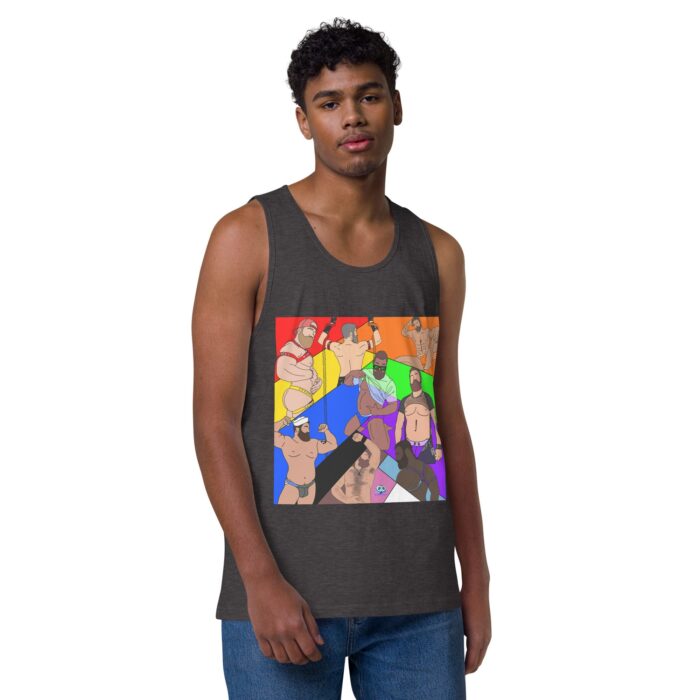 Men’s premium tank top - Pride Angles