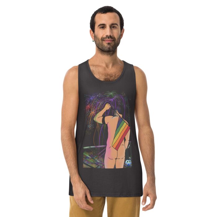 Men’s premium tank top - Pride Parade - Image 10