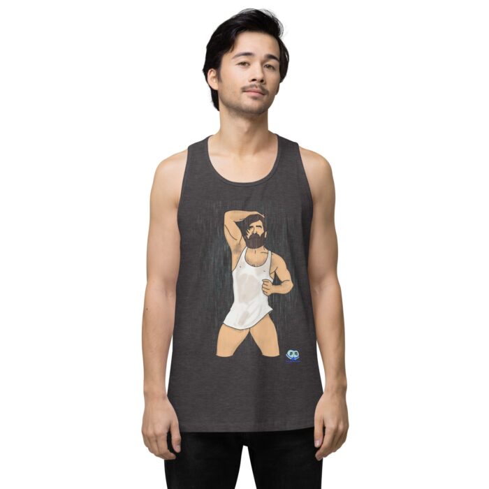 Men’s premium tank top - Rain - Image 21
