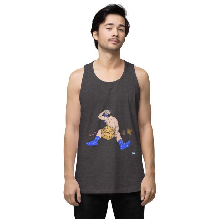 Men’s premium tank top - Roll for Charisma - Image 11